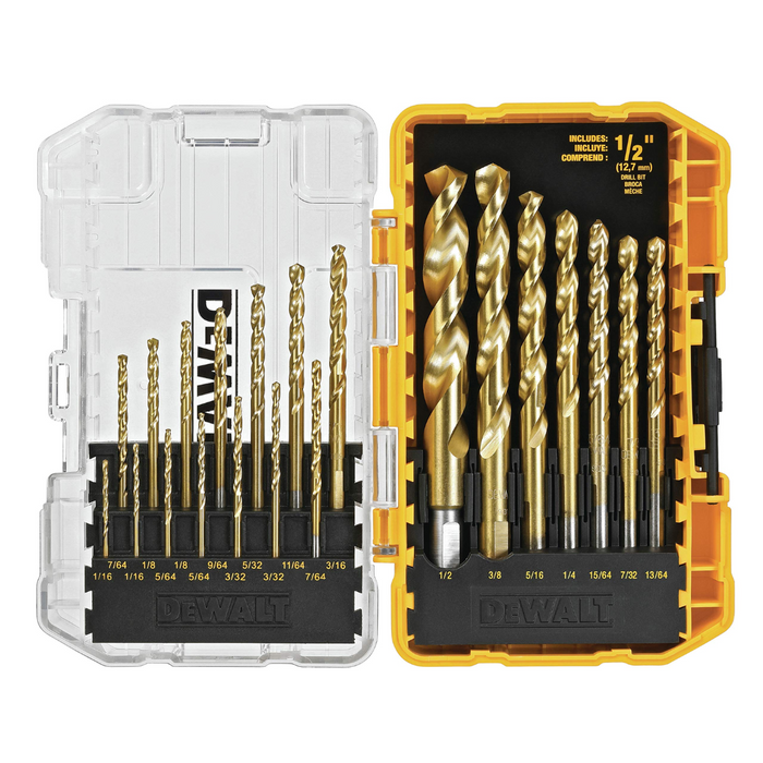 KIT DEWALT: TALADRO DE PERCUSION DE ALTO IMPACTO + CAJA DE HERRAMIENTAS CON 108 PIEZAS