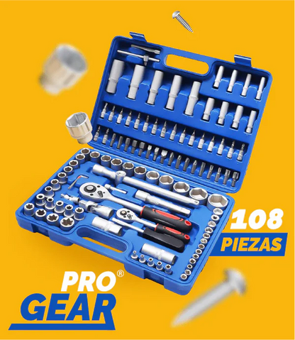 KIT DEWALT: TALADRO DE PERCUSION DE ALTO IMPACTO + CAJA DE HERRAMIENTAS CON 108 PIEZAS